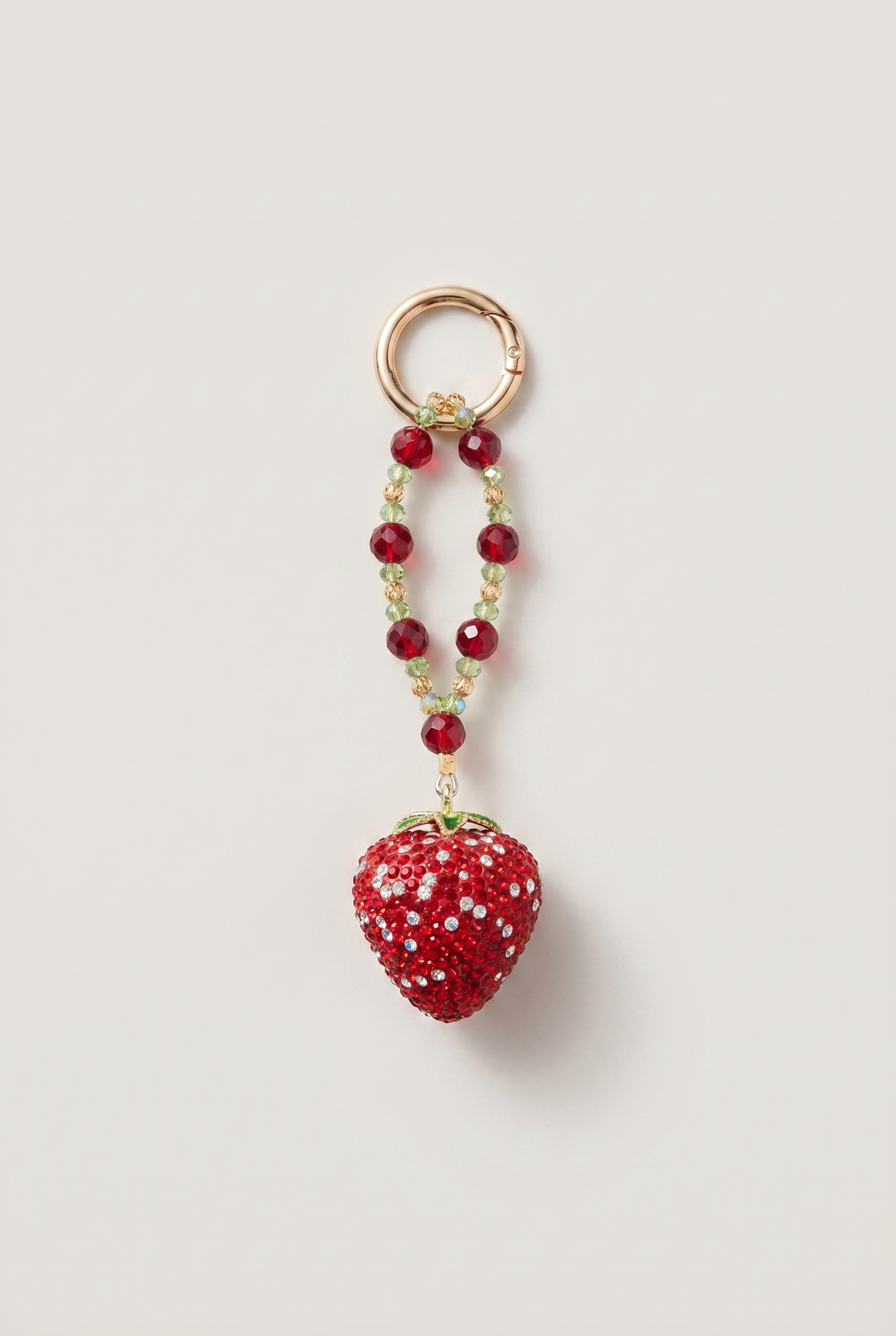 Your Phone Wanted a Strawberry — Rhinestone Phone Charm