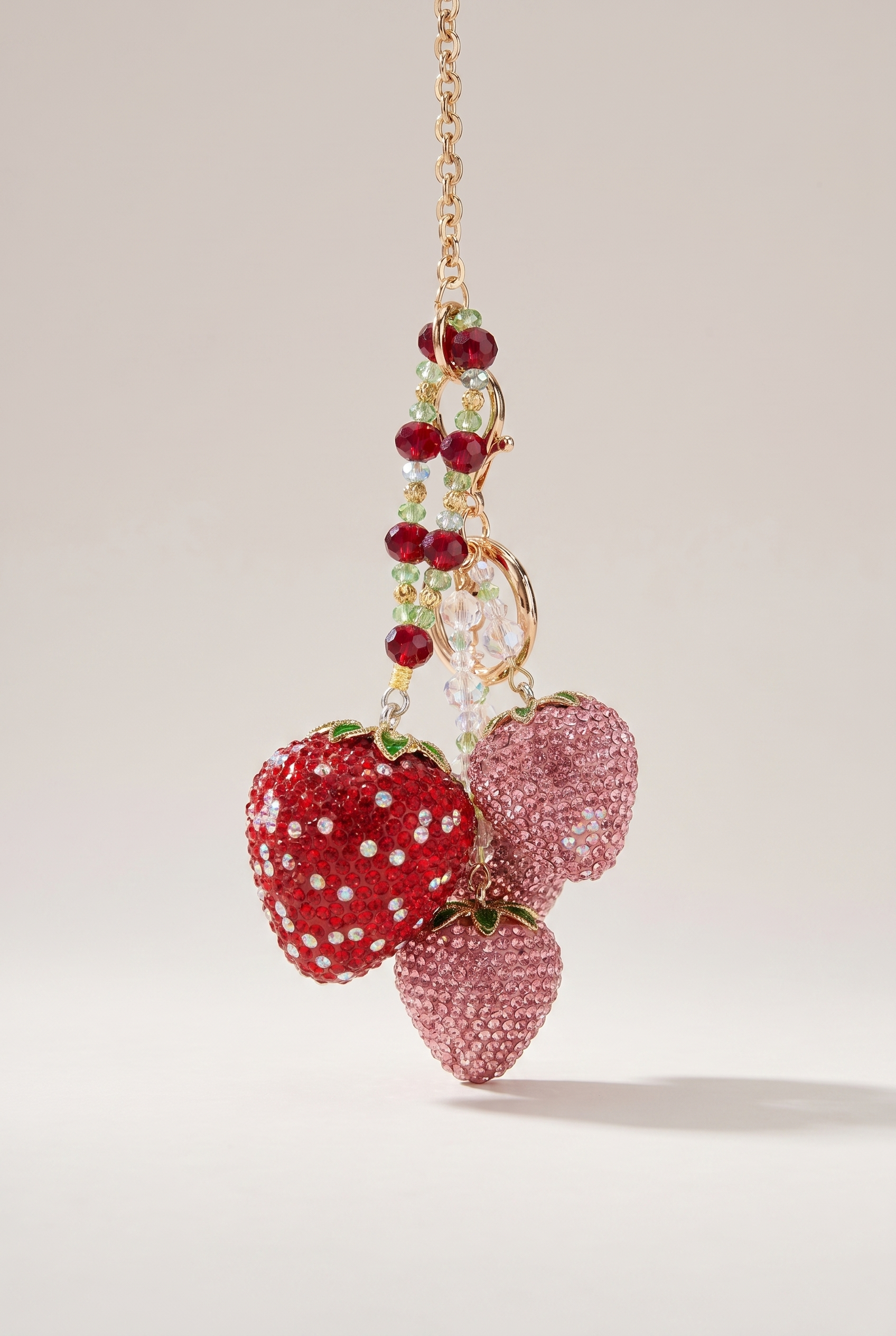 Your Phone Wanted a Strawberry — Rhinestone Phone Charm