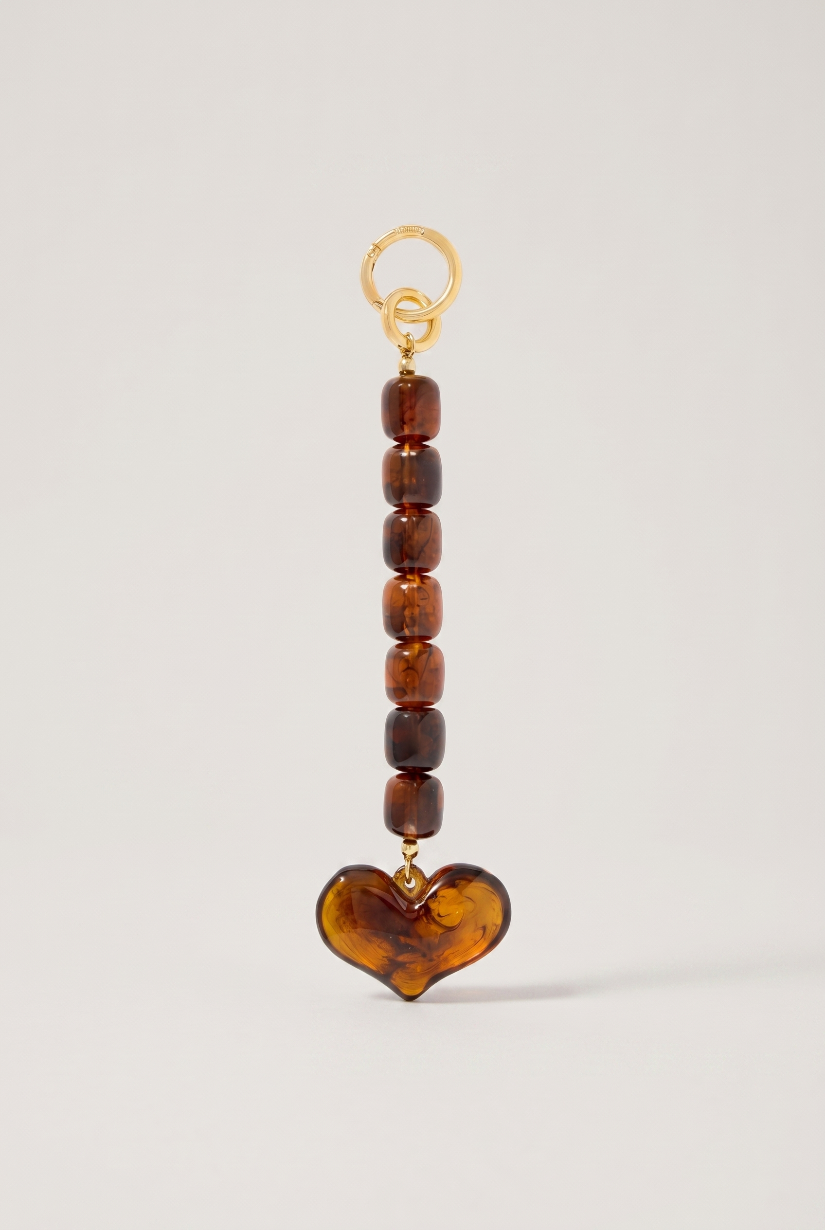 Heart Bead Bag Charm