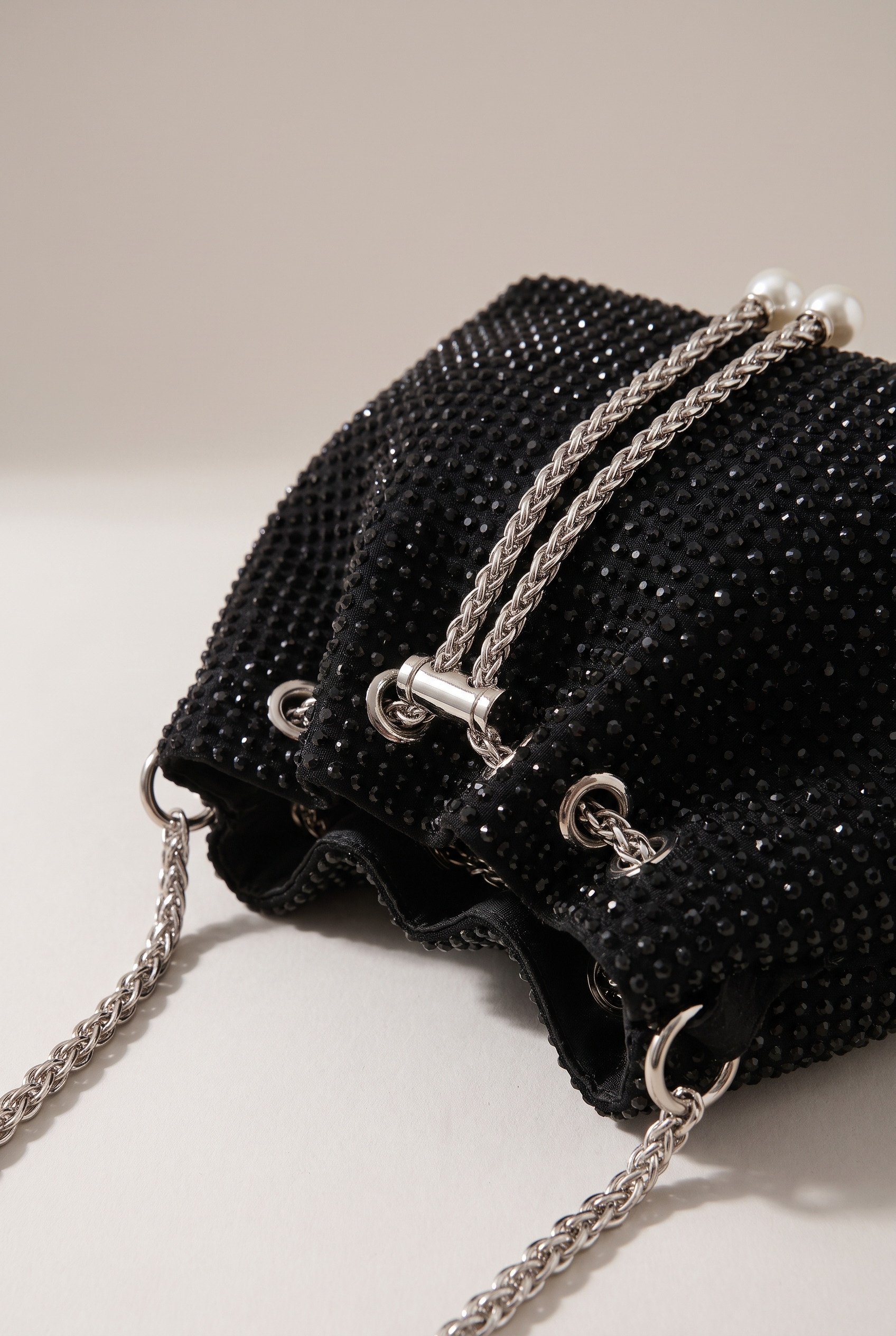 Crystal Mini Bucket Bag