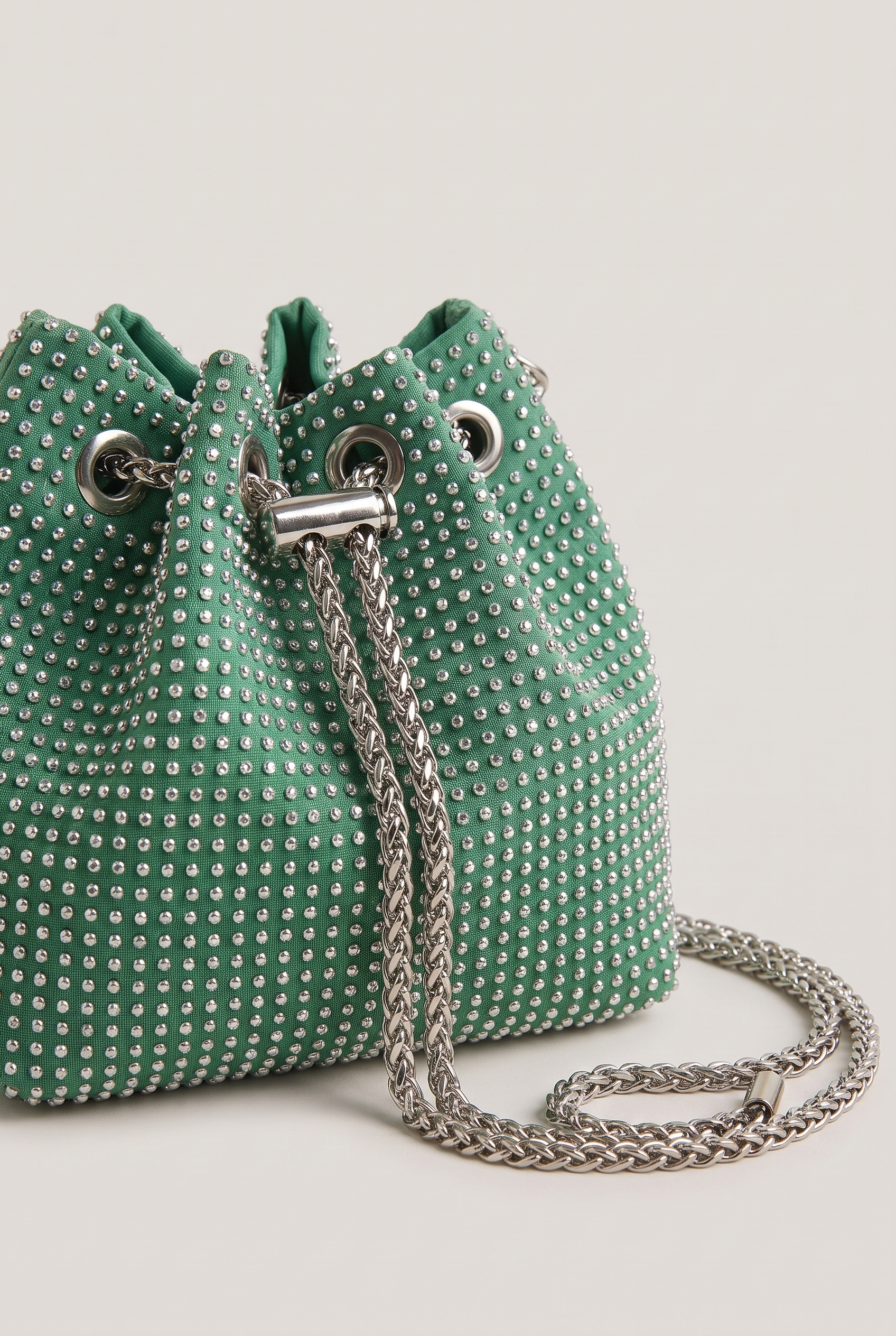 Crystal Mini Bucket Bag