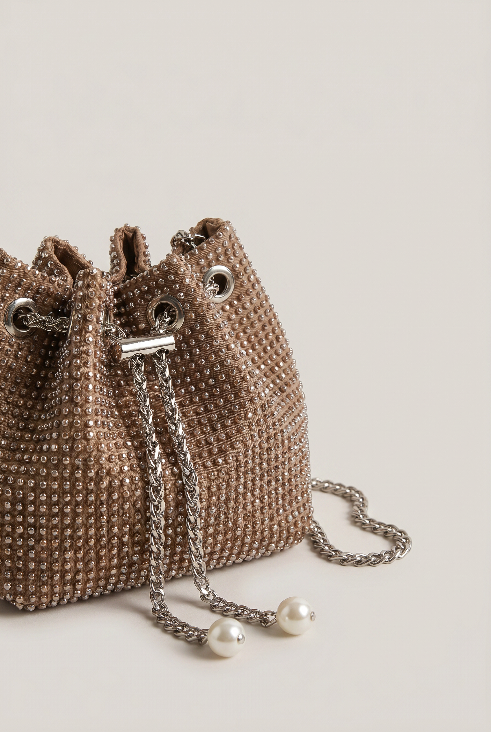 Crystal Mini Bucket Bag