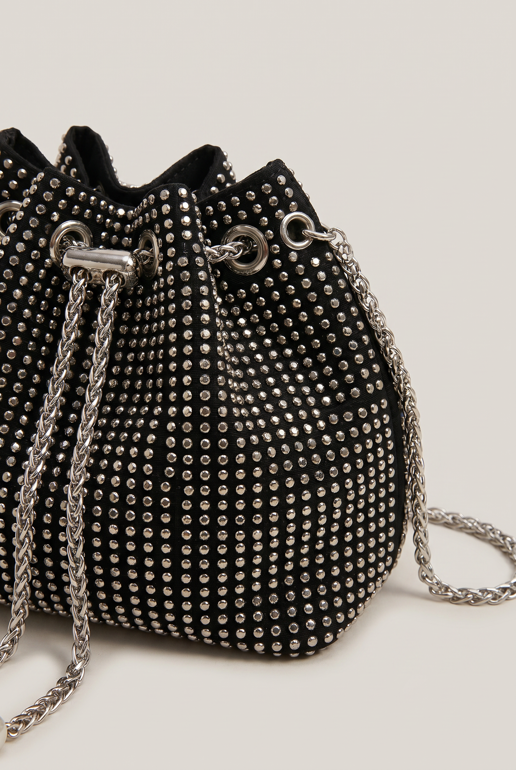 Crystal Mini Bucket Bag