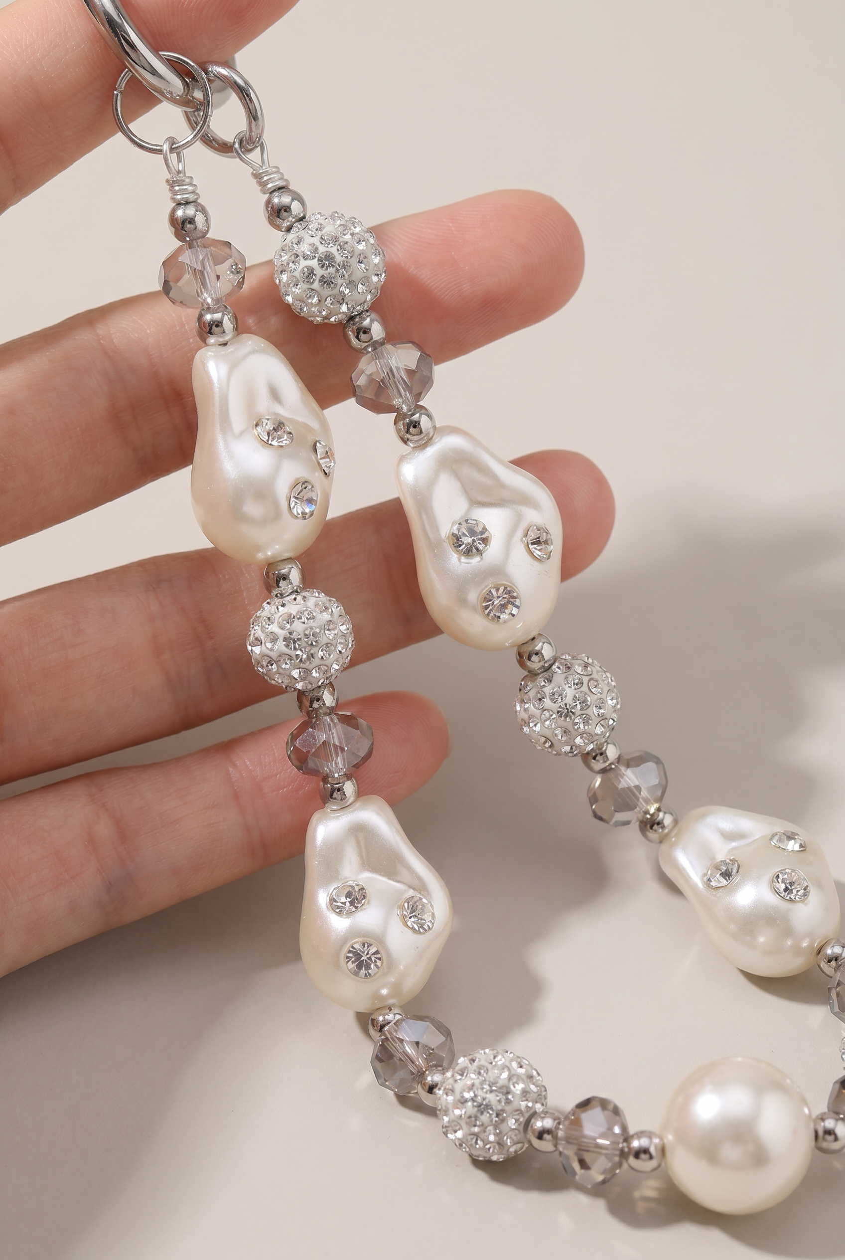 Pearl Bow Phone Charm
