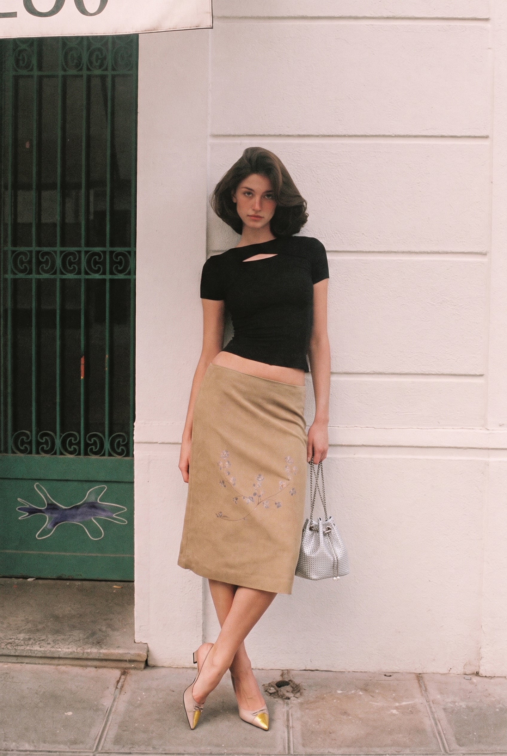 Crystal Mini Bucket Bag